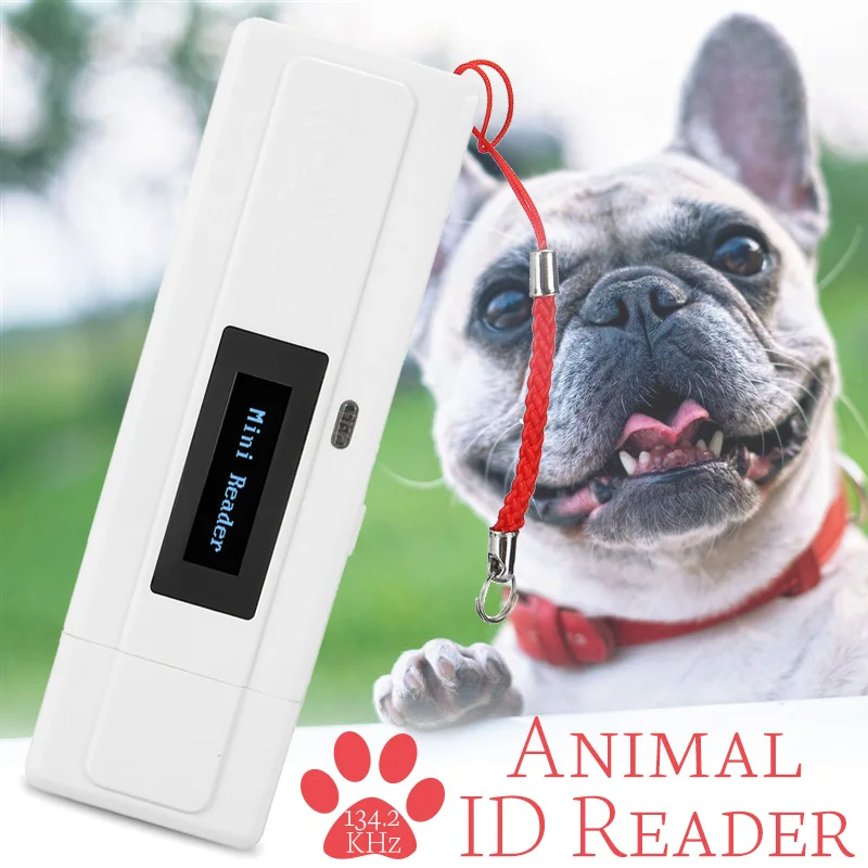 ISO11784/11785 FDX-B 134,2 кГц Портативный ПЭТ RFID считыватель чипов для собаки кошки OLED Дисплей животного сканер микрочипов
