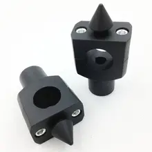 Руль мотоцикла стояк для Honda Suzuki Kawasaki Yamaha Harley Крузер, Боббер Чоппер 25 мм " круглый шип черный алюминий