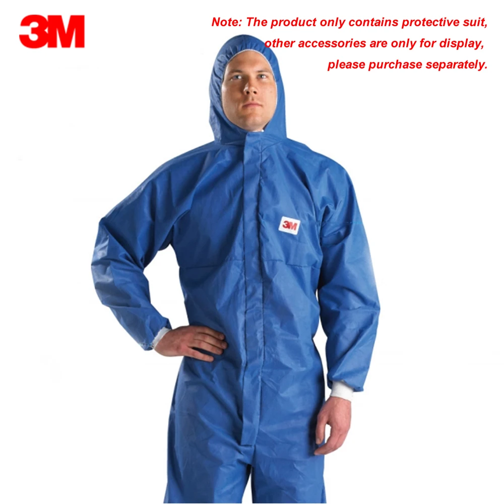 3 м защитный костюм одноразовый защитный комбинезон устойчивость к маслам жидкость Анти-статический дышащия кофты с капюшоном Защитная одежда