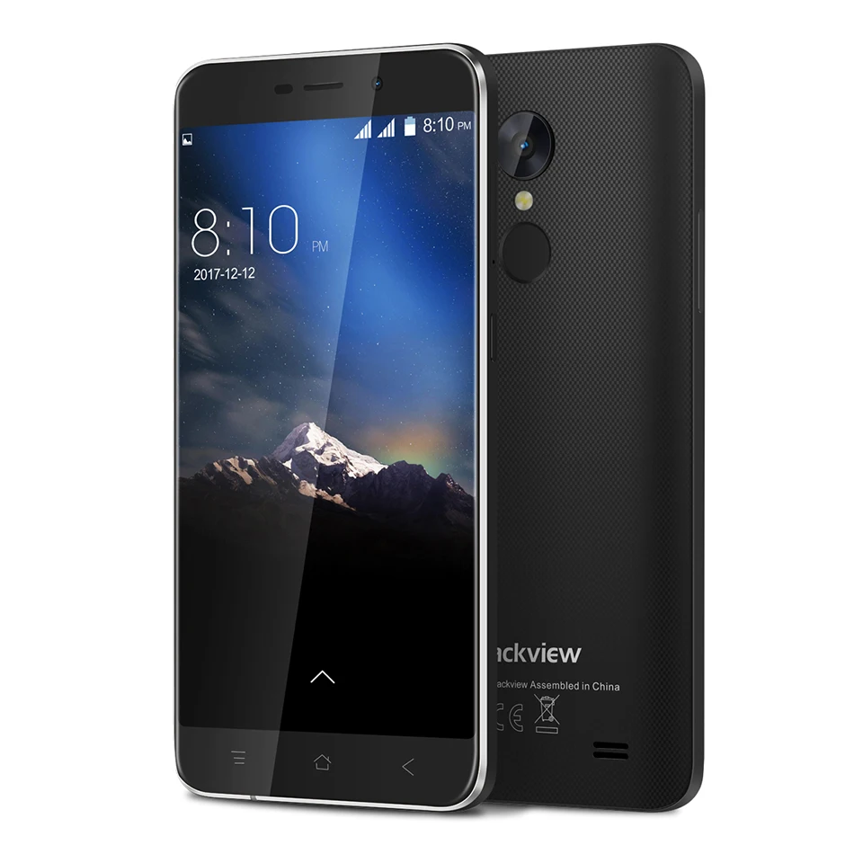 Смартфон Blackview A10 3g, 5,0 дюймов, 720 P, HD ips, Android 7,0, 2 Гб ОЗУ, 16 Гб ПЗУ, четырехъядерный, с сенсорным экраном, ID, 8 Мп, Unibody, тонкий мобильный телефон