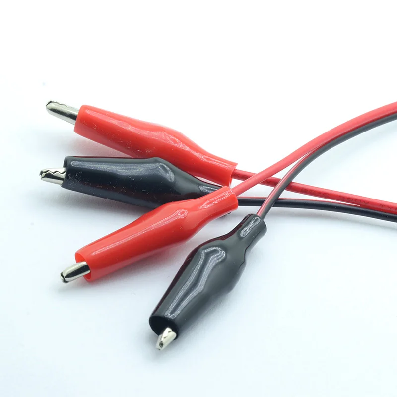 Alligator Clips Electric Test Clamp Test Probes Test Leads Test Lead Wire Electrical Test Wire 1pc Alligator Cable Double Red and Black Clips