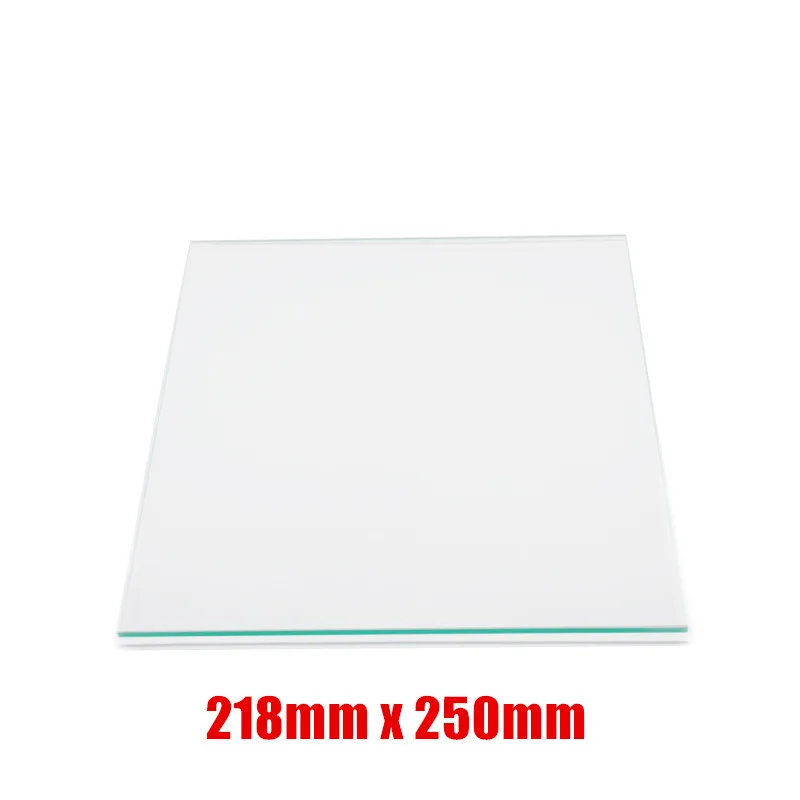 218mm x 250mm Borosilicate Glass Plate Flat Polished Edge thickness 3mm