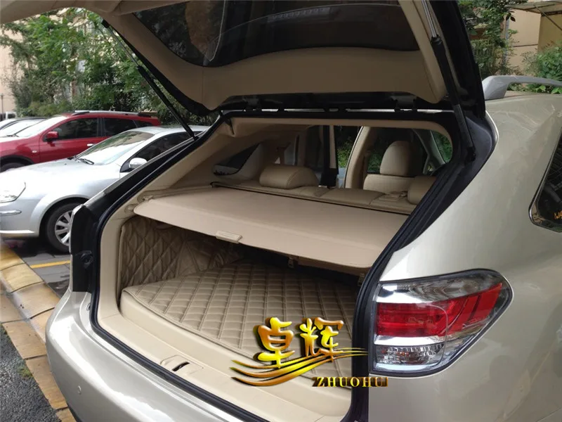 

NEW Car Rear Trunk Security Shield Shade Cargo Cover For LEXUS RX405H 2009 2010 2011 2012 2013 2014 2015 (Black beige)