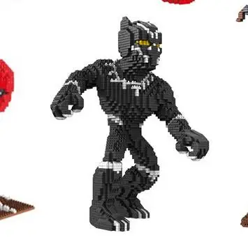 Модернизированная 37 см большая Молот Тора нано блоки сильная фигурка мужчины