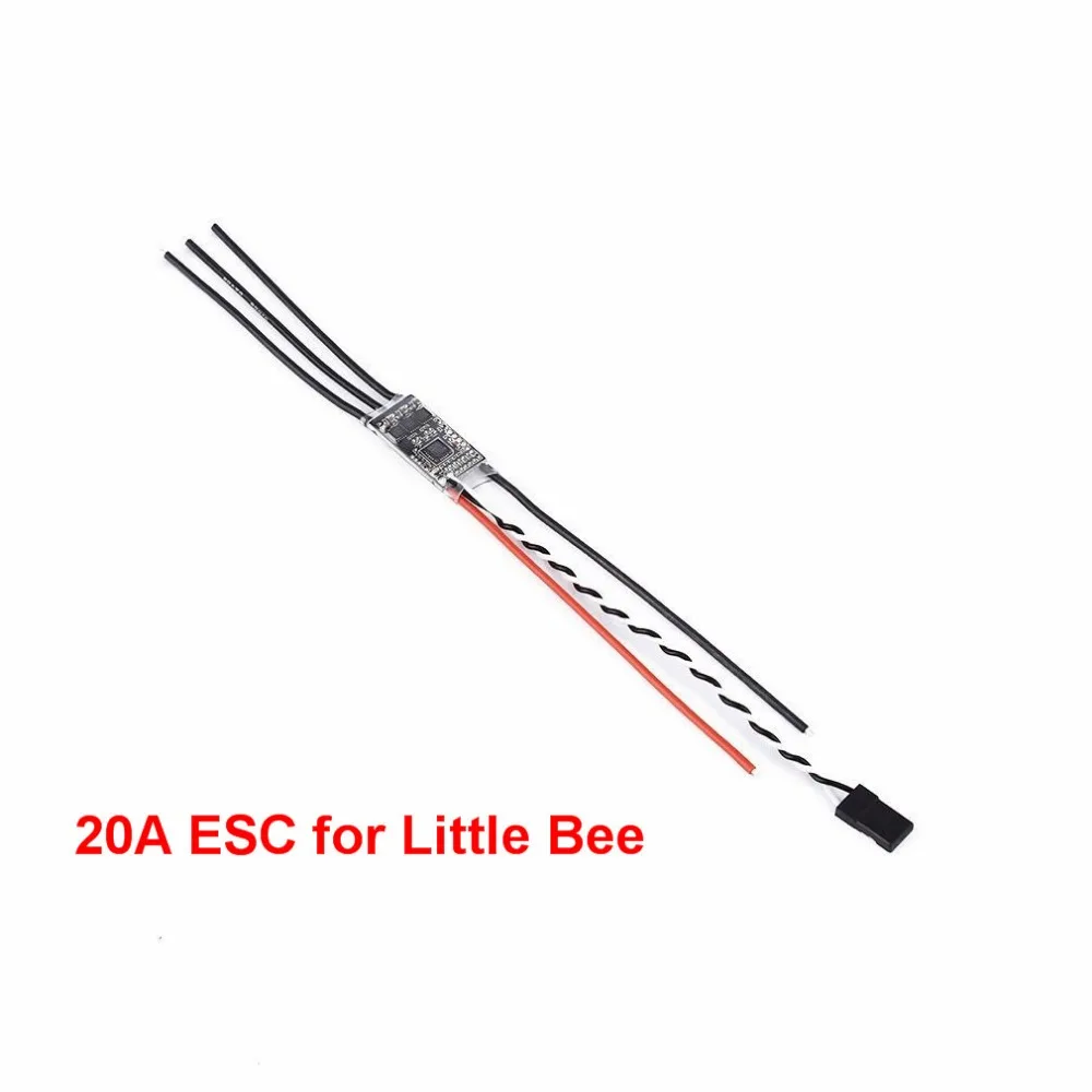 FVT мини маленький портативный 20A s 2-4 S насильственный ESC Электрический Модуль управления скоростью для маленькой пчелы поддержка 4S
