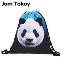 Новинка, Модный женский рюкзак с изображением панды, 3D принт, для путешествий, мягкая спинка, женская сумка на шнурке, mochila