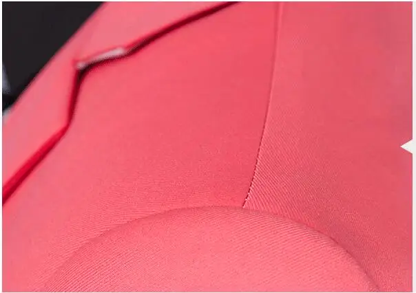 2 Pieces Slim Fit Watermelon Wedding Suits One Button Men Suits Peak Lapel Wedding Party Suits (Jacket+Pants+Tie) Groomsmen Suit