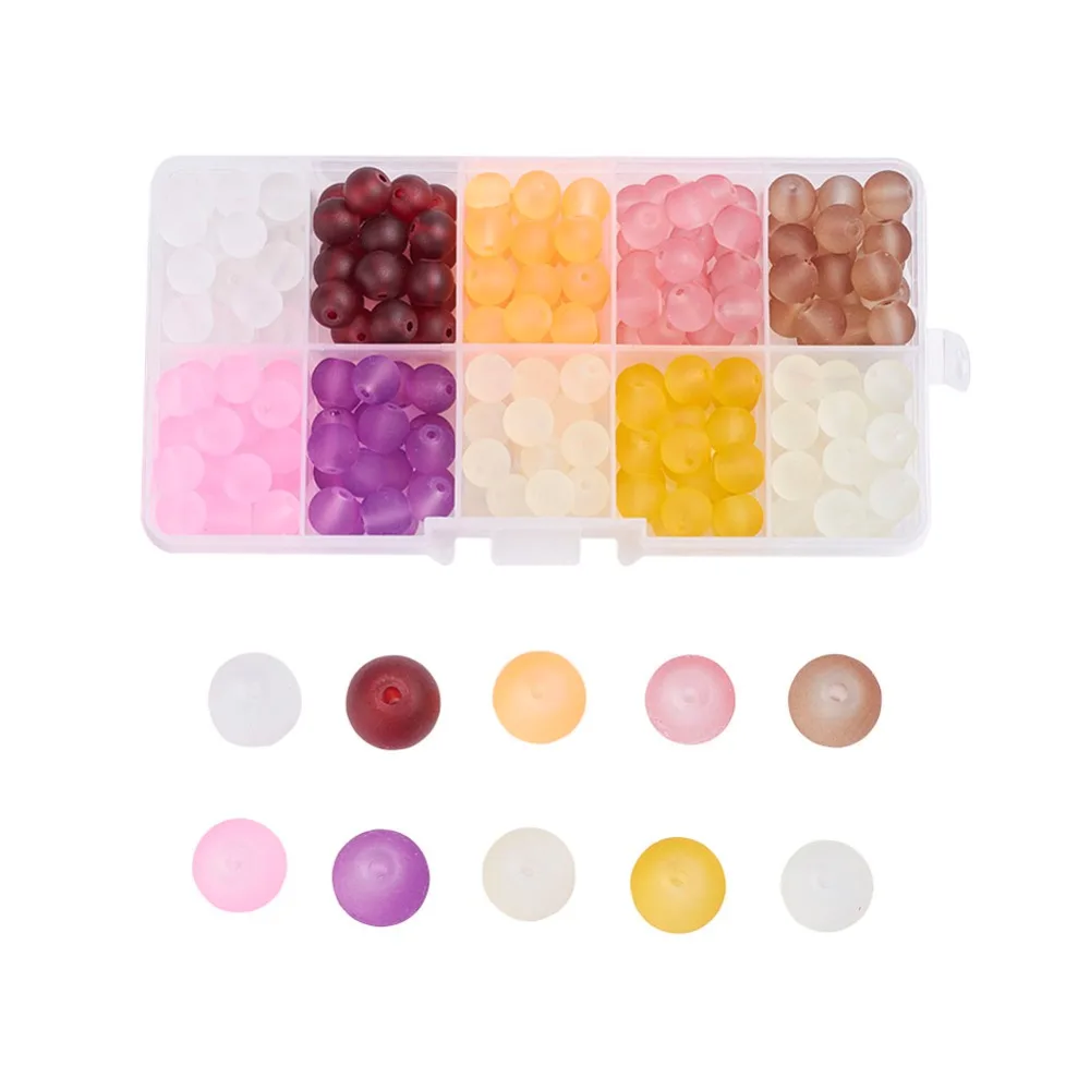 Прозрачное стекло для изготовления ювелирных изделий 4/6/8/10 мм|glass crystal|mixed colorbeads