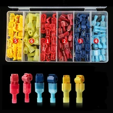 120 шт проволочный замок на скотче обжимные клеммы электрические соединители кабелей Быстрая быстрая фиксатор соединения