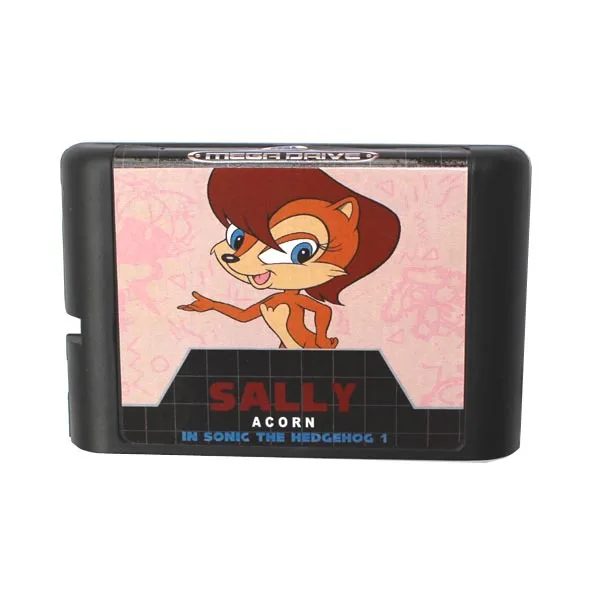

Sega MD game card - Sally Acorn In Sonic The Hedgehog 1 for 16 bit Sega MD game Cartridge Megadrive Genesis system