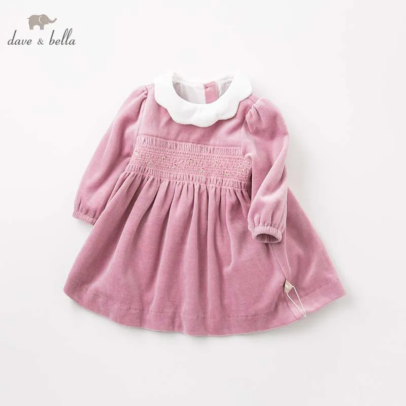 

Dave bella autumn Princess baby dresses girls Lolita dress children long sleeve high quality dress DB8692