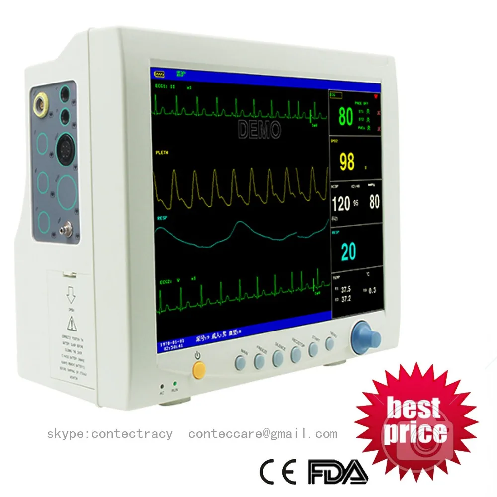 CONTEC Multi-6 parameter Patient Monitor NIBP+ECG+SPO2+RESP+TEMP,3 y warranty цена CONTEC Multi-6 parameter Patient Monitor NIBP+ECG+SPO2+RESP+TEMP,3 y warranty цены онлайн