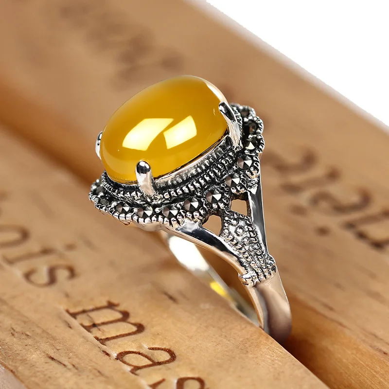 Женское серебряное кольцо с марказитом кольца из 100% чистого серебра 925 пробы