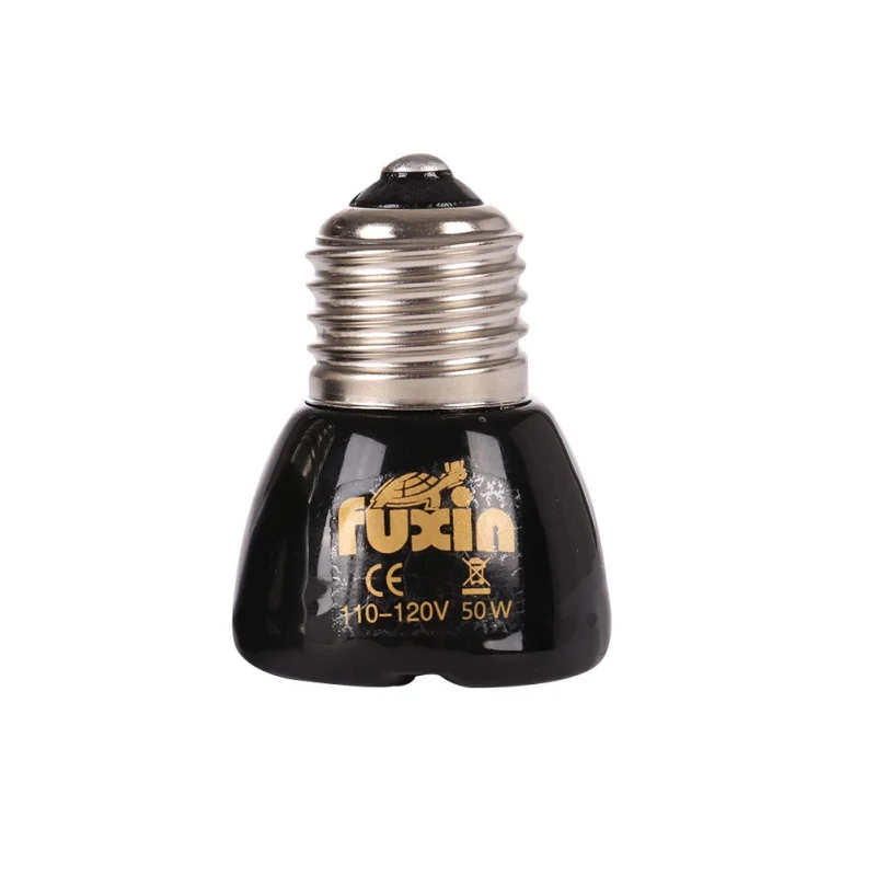 

Pet Heating Light Bulb E27 25W 50W 75W 100W Mini Infrared Ceramic Emitter Heat Lamp Bulb Black For Reptile Pet Brooder 110V/220V