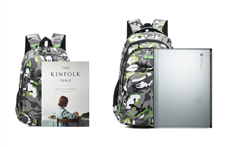 Litthing 2 размера для девочек и мальчиков, детский рюкзак, Детская сумка для книг, камуфляжные водонепроницаемые школьные сумки, Mochila Escolar, школьный рюкзак