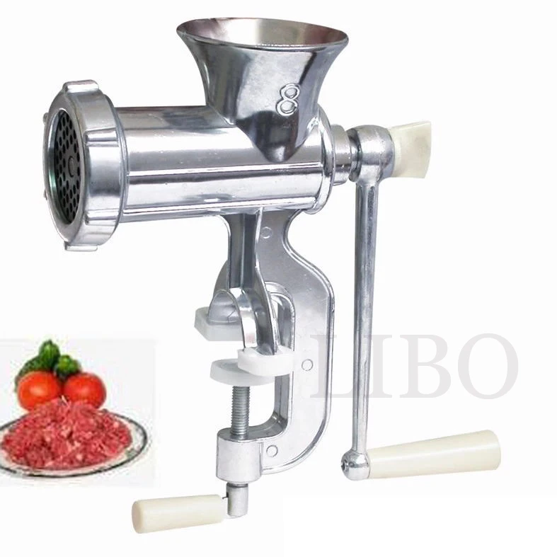 New Arrival Hand Cast Aluminum Manual Meat Grinder Mincer Machine