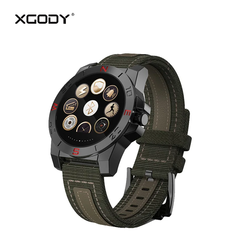 

XGODY N10B Outdoor Sports Smartwatch Waterproof IP67 Altitude Meter Thermometer Smart Watch for Men Heart Rate Pedometer Reloj