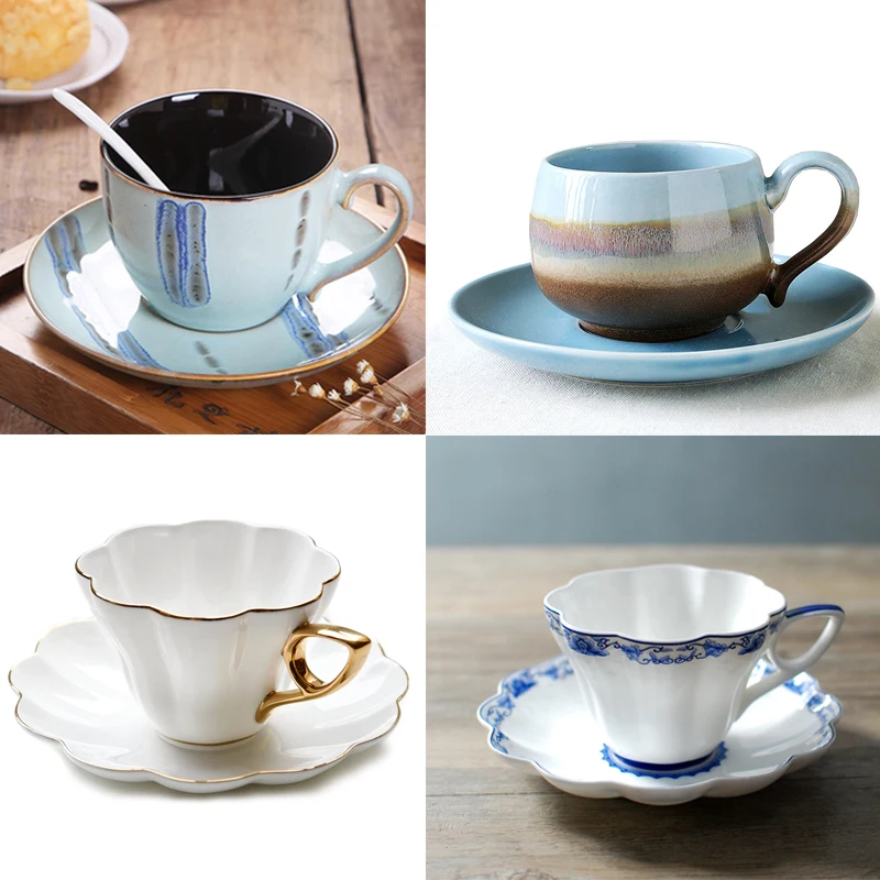 1 pc HOMESTIA 4 Styles Elegant Handmade Ceramic Coffee Cup ...