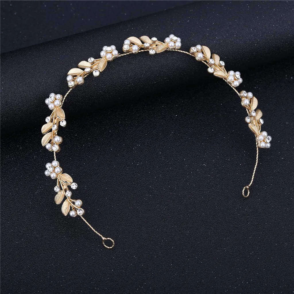 

2019 JAYCOSIN Women Headband New Silver Bridal Leaf Rhinestone Hairband Wedding Party Prom Female Head Hoop April23 P30
