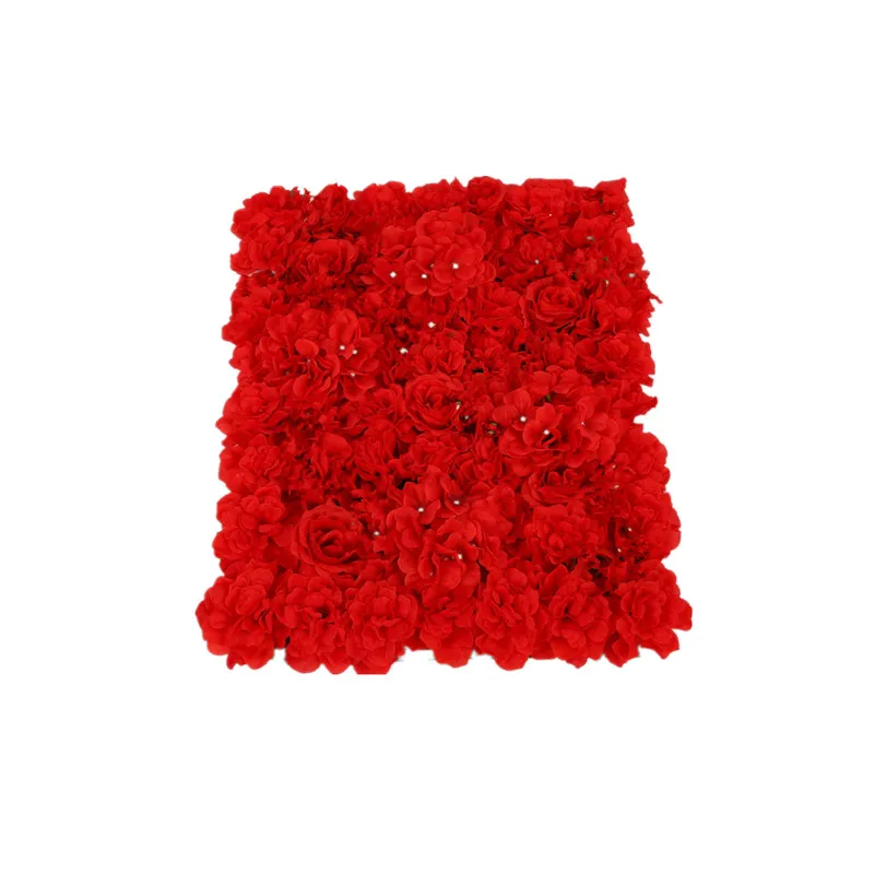 Свадебные декорации, искусственные пионы, Гортензия, розы, настенные цветы, 60x40 см, вечерние панели для декора - Цвет: 014