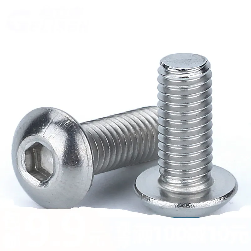2PCS M10 M12 304 Stainless Steel Round Head Pan Hexagonal Screw | Обустройство дома