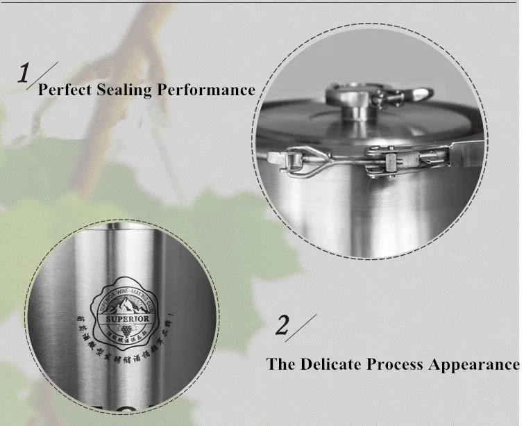 50 л 316 ферментеры из нержавеющей стали для ликера ферментированное вино ферментированные пивные ферментеры для доморощенного вина инструменты для изготовления бочки