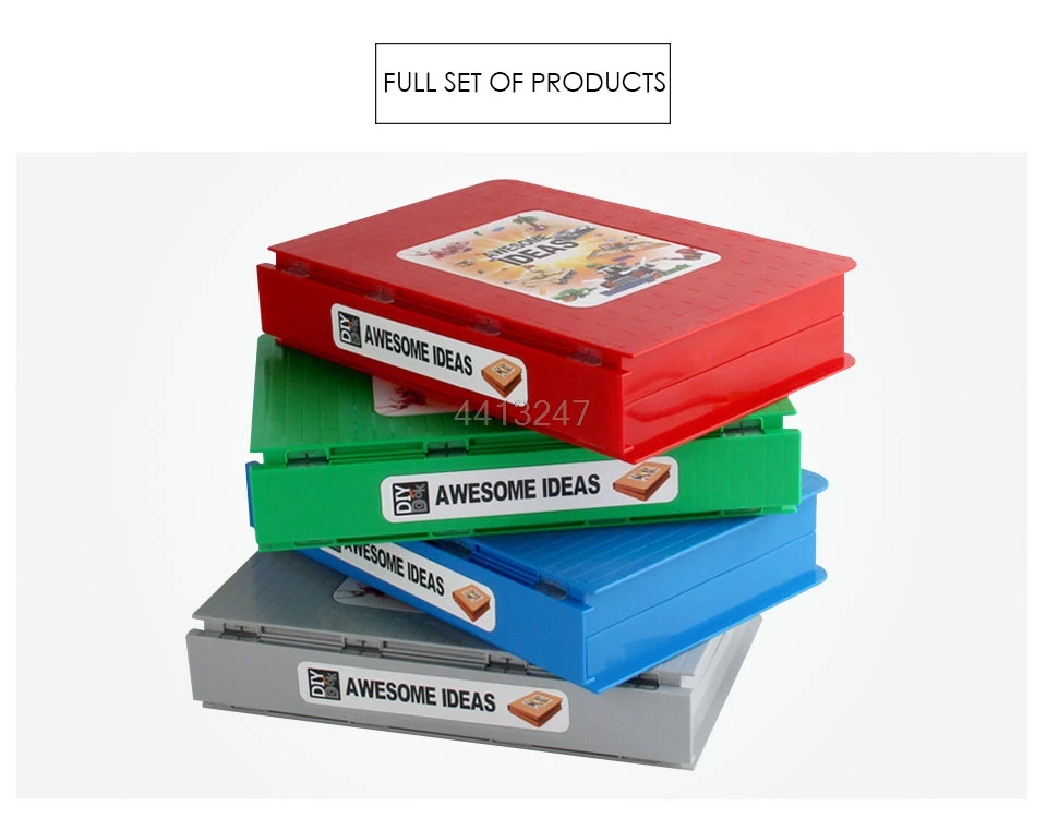 Movable Book Plate Base Pop-Up Book Toybook Plate Plaque Compatible Playbook Building Blocks Bricks Kids Toys For Children Gifts