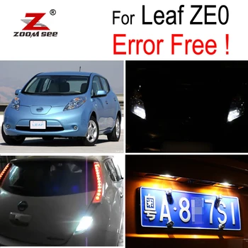 

White LED parking light+ Reverse backup bulb + License plate lamp For Nissan Leaf ZE0 LED Exterior light kit (2010-2017)