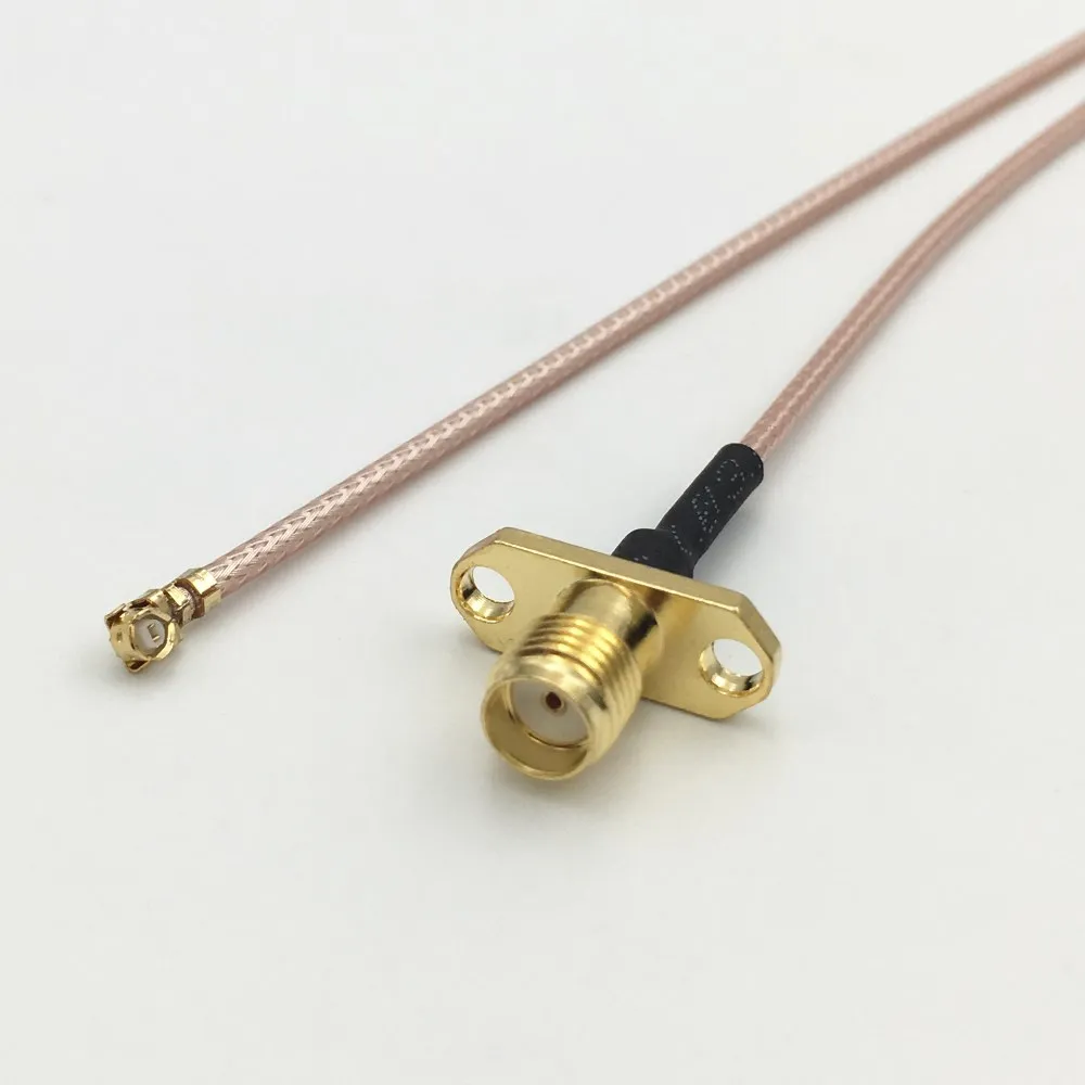 5 шт. фланцевое крепление IPX U.fl IPEX на гнездо SMA с 2 отверстиями штекер RG178 фоторазъем
