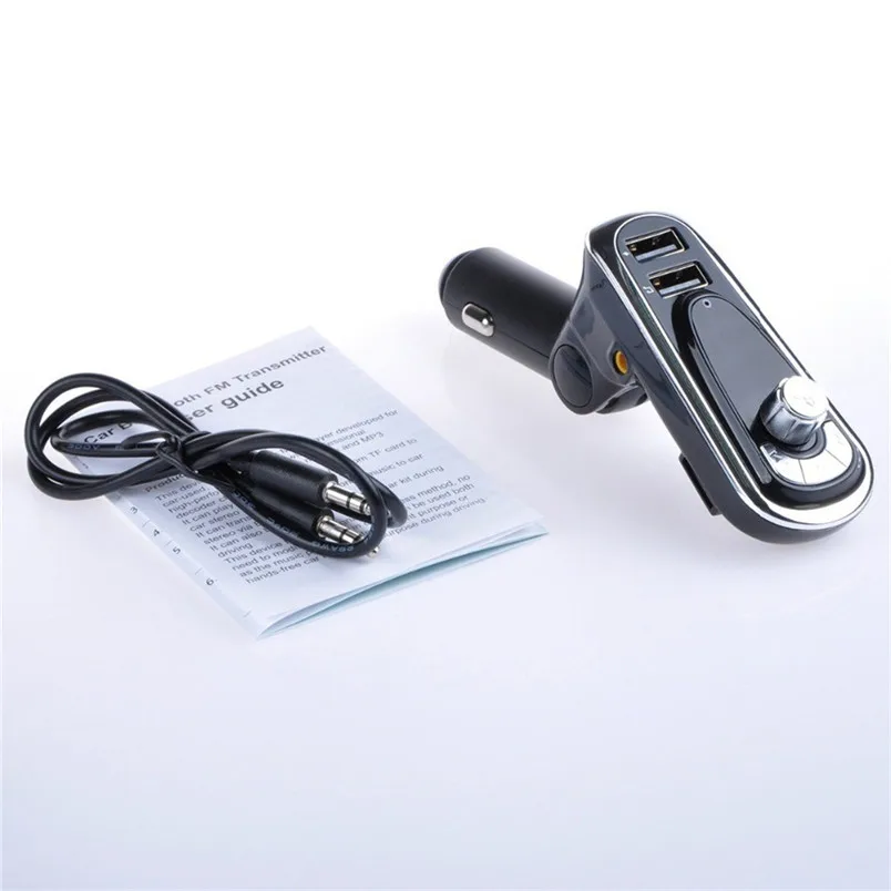 Wireless Bluetooth FM Transmitter Car Kit Hands-free Phone Call Bluetooth 3.0 FM Transmitter MP3 Player Dual USB Charger 40NT15 (2)