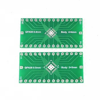 

5 PCS QFN28 0.4mm 0.5mm to 2.54mm DIP Adapter PCB Board Converter IC