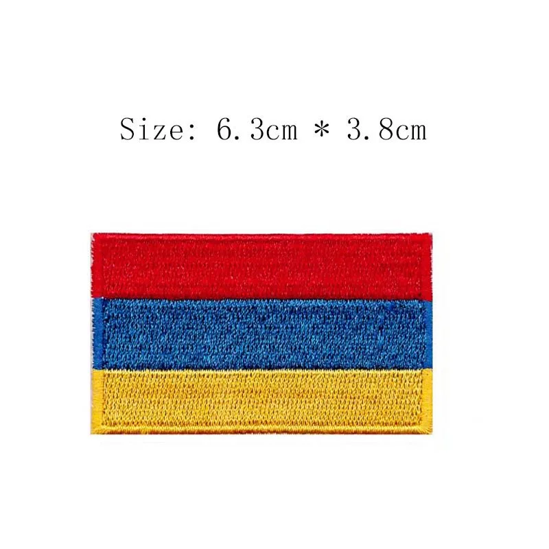 

Armenia embroidery flag patch city Yerevan Wholesale free shipping iron on sew on left chest emblem for Motorcycle Jacket coat