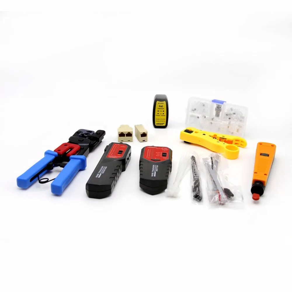 

Network Repair Tool Kit With Wire Tracker NF-268 Wire Stripper Punch Down Tool Crimping Tool Maintenance Tool Set