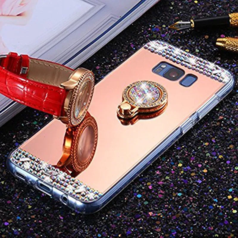 3D зеркальный чехол бампер для Samsung Galaxy S9 S8 A50 A70 J7 Neo J5 j3 Note 8 A3 A5 2017 J4 J6 Plus A6 A7 2018