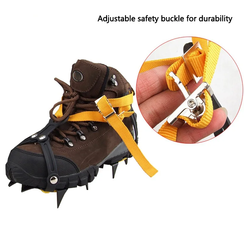 1 пара 10-point Crampons Professional шипы для льда Снежная доска марганцевая сталь накладка против скольжения на льду Лыжный Спорт Восхождение