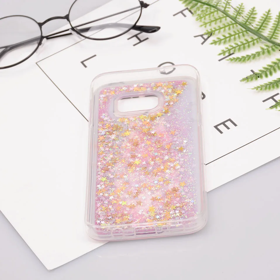 Reaoom for Samsung Galaxy S7 Edge Case Glitter Dynamic Liquid Star Quicksand Corlorful Bottle Unicorn Cover for Galaxy S7 Edge   (7)