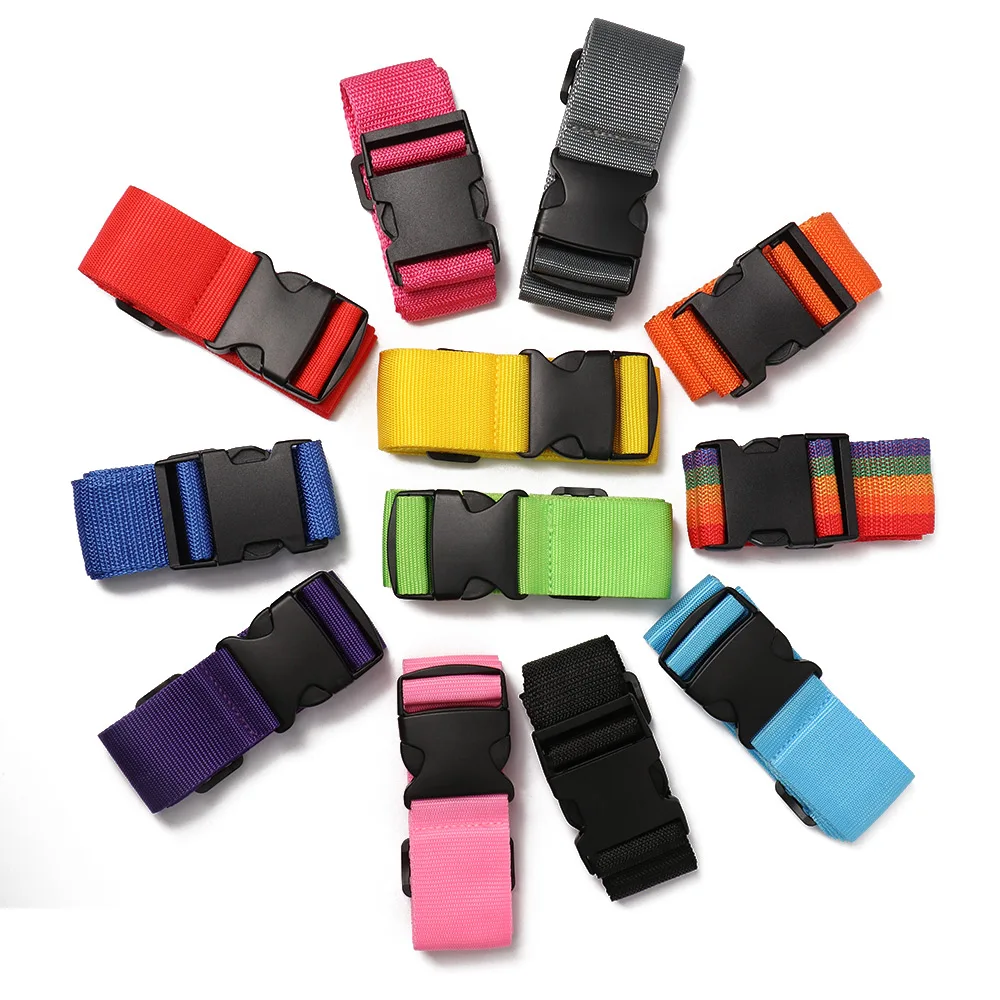

1Pcs Nylon Lock Belt Adjustable Security Safety Suitcase Packing Outdoor Tie Down Travel Luggage Buckle Straps Outdoor Tool