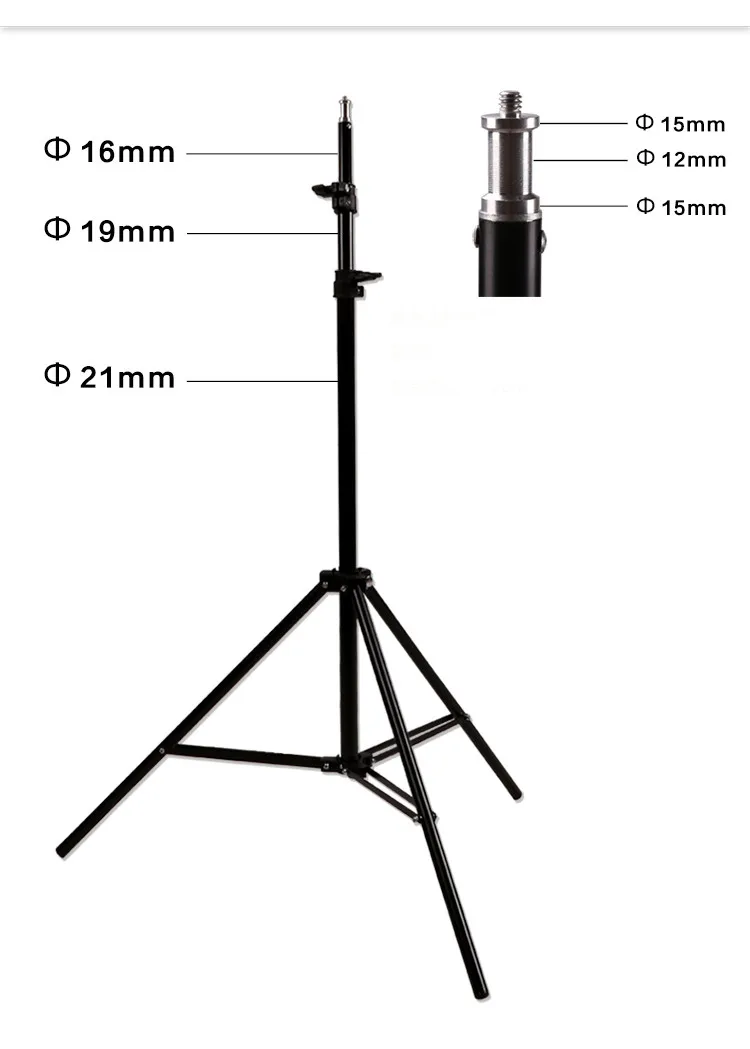  200cm Compact Portable Aluminum Light Stand for Softbox Photo Video Lighting Flashgun Lamps /umbrel
