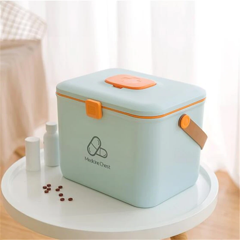 

Plastic Box two Layers Storage Box Tool Organizer Container Case with Handle Jewelry Storage Organize For Picnic travel