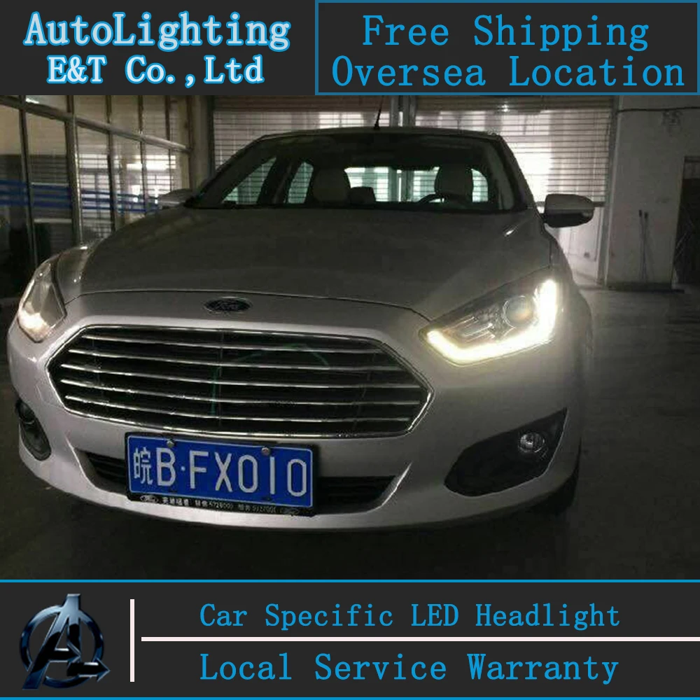 Car Styling Led Lamp For Ford Fusion Headlight Embly 2017 Car Styling Led Lamp For Ford Fusion Headlight Embly 2017 Drl Turn Signal H7 With Hid Kit 2pcs