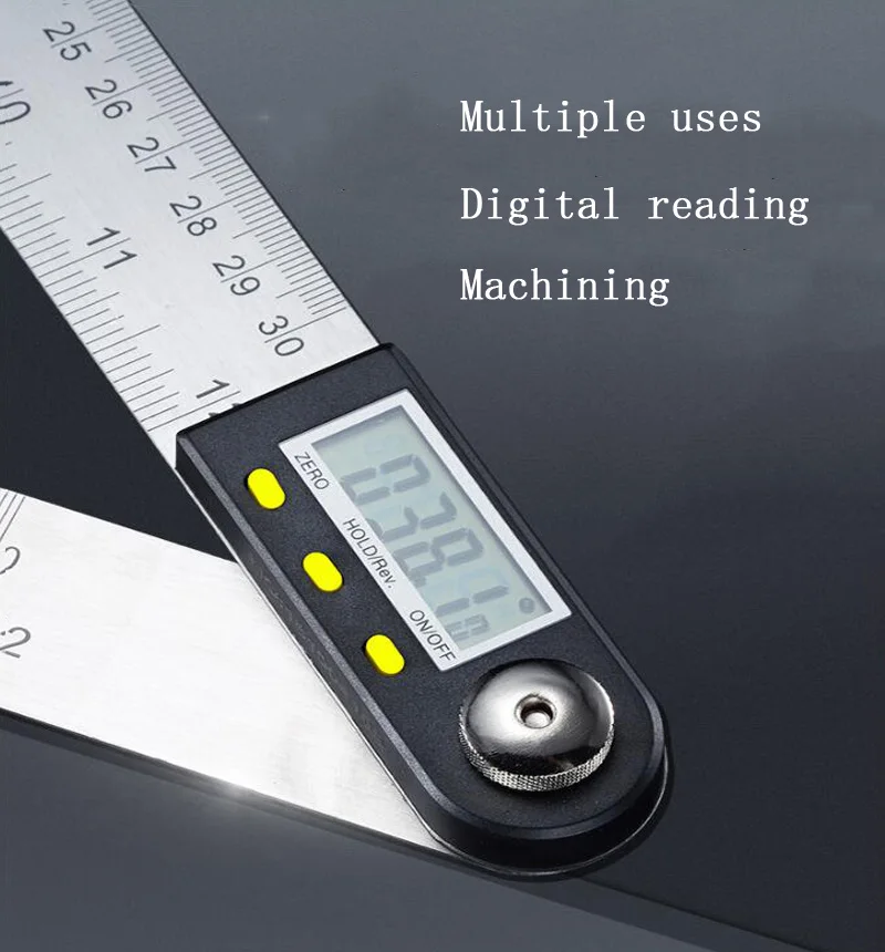 

Digital display angle 300mm digital protractor multi-function measuring instrument angle ruler 360 industrial metric angle
