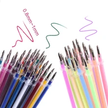 48 шт блестящие гелевые чернила для гелевых ручек, маркеры металлические неоновые стили окраски гелевые чернила заправки нетоксичные