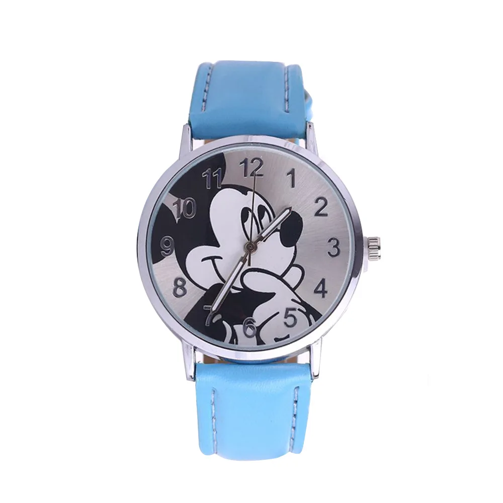 

Disney Mickey Mouse Children's Cartoon Watch Casual PU Belt Boys and Girls Watch Quartz Children's watch