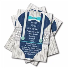 14 шт./лот маленький человек Baby Shower приглашение на день рождения приглашения на вечеринку Пользовательские Детский День Рождения вечерние изделия для декорации