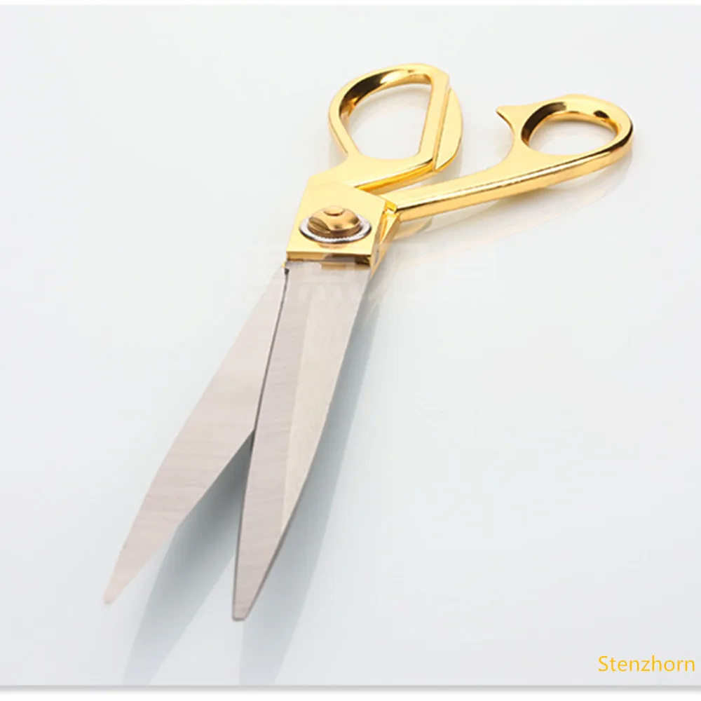 Quality Golden Stainless Tailor Sewing Scissors For Fabric Cloth Shears
