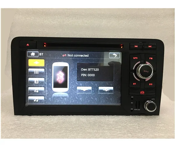 Best Wholesale! car radio navigation DVD gps Player for Audi  A3  S3  2004-2008 Car radio Stereo With BT Ipod Steering wheel 7