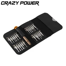 CRAZY POWER 1Set 25 in 1 Torx Screwdriver Repair Hand Tools Kits Set For iPhone Cellphone Tablet PC Hot Worldwide Tools TA0006