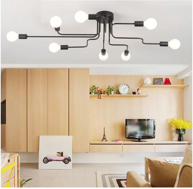 Nowoczesny LED sufitowy żyrandol oświetlenie salon sypialnia żyrandole Creative Home Lighting oprawy Darmowa wysyłka -