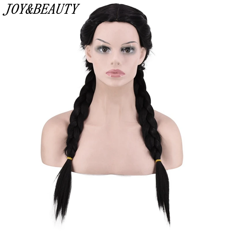 JOY &amp BEAUTY Двойные косы парики 24 &quotДлинные прямые натуральные черные Коричневые Серые плетеные