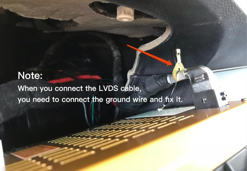 LVDS cable connect with Ground